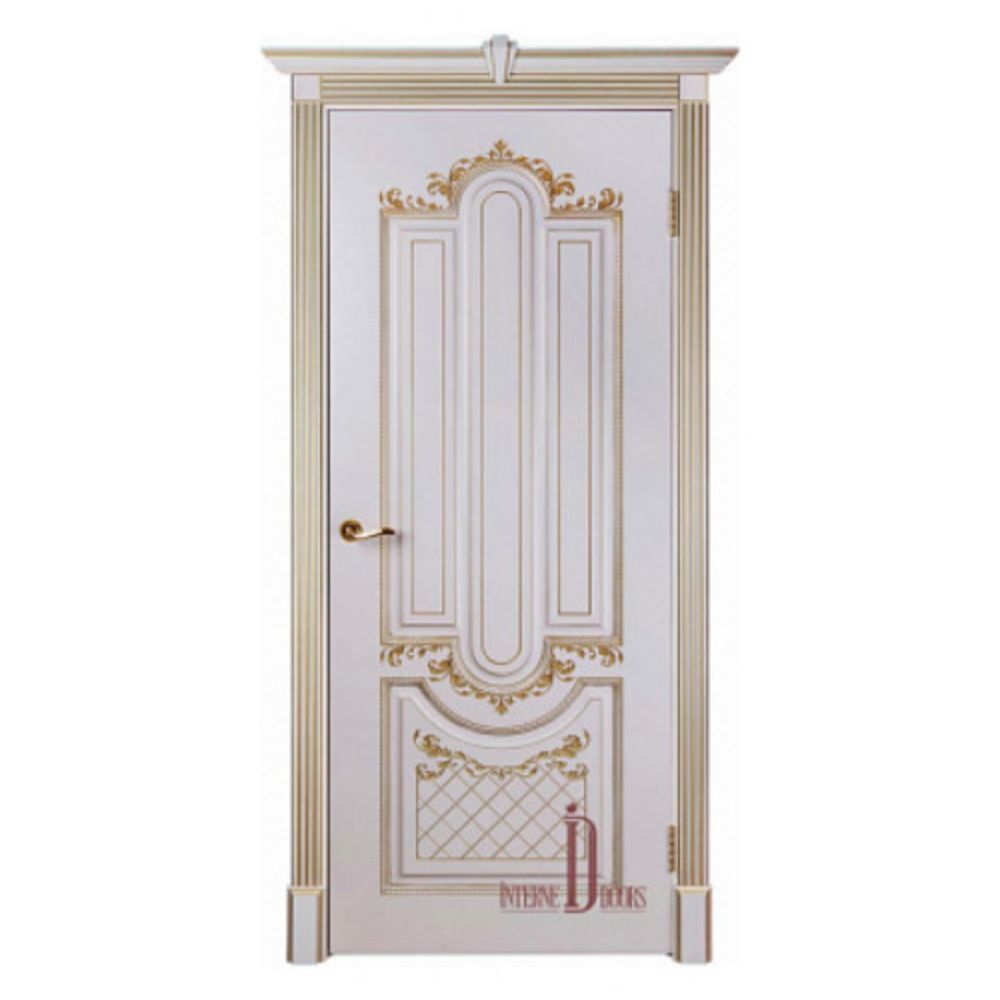  Межкомнатная дверь софия ПГ - слоновая кость патина золото. interne doors