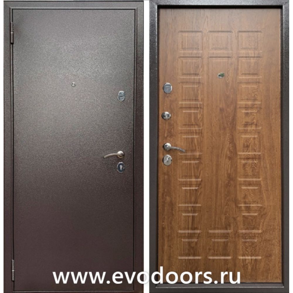 Фото  Входная дверь БУЛЬДОРС ЭКОНОМ-3 ДУБ ЗОЛОТОЙ Е-110 - купить