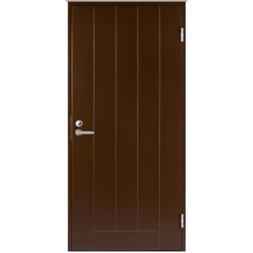  Коричневая входная дверь Basic 0010