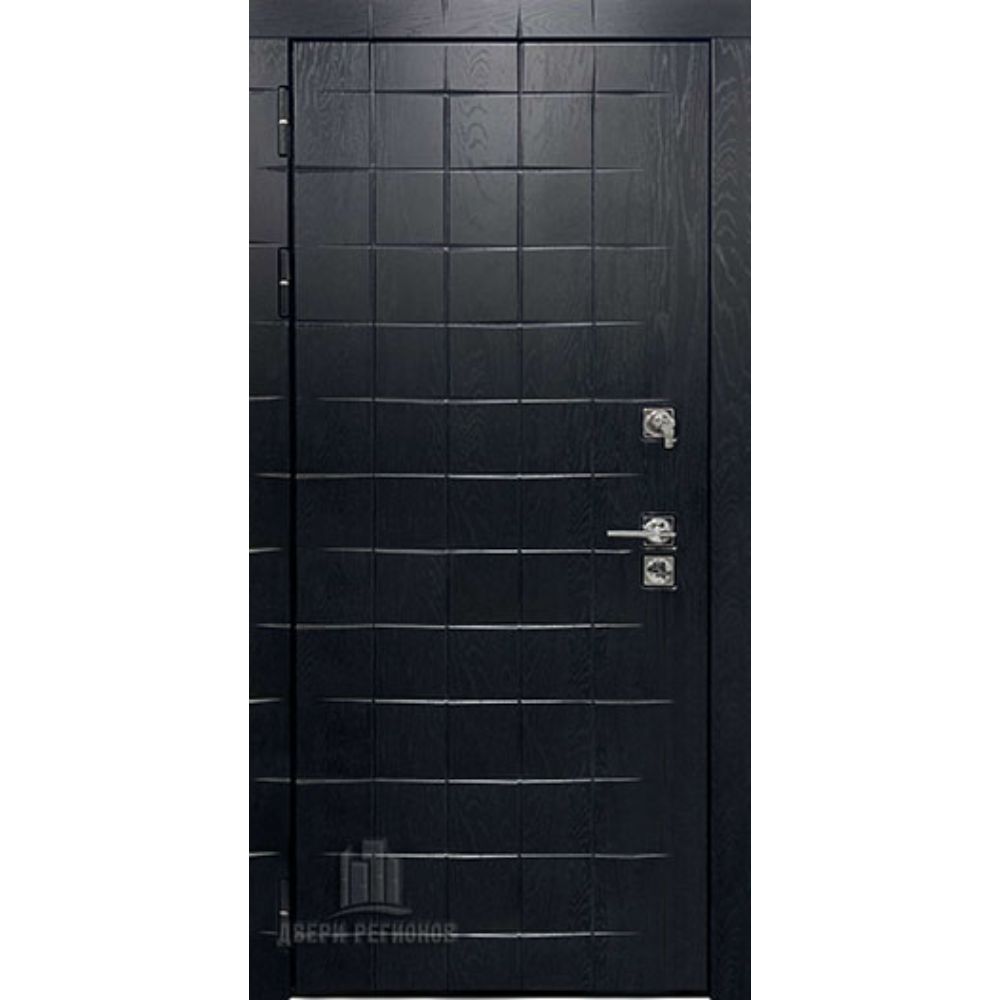 Фото  Дверь входная взломостойкая Сенатор ПЛЮС, цвет альберо блэк рисунок грань, панель - стандарт цвет венге - купить