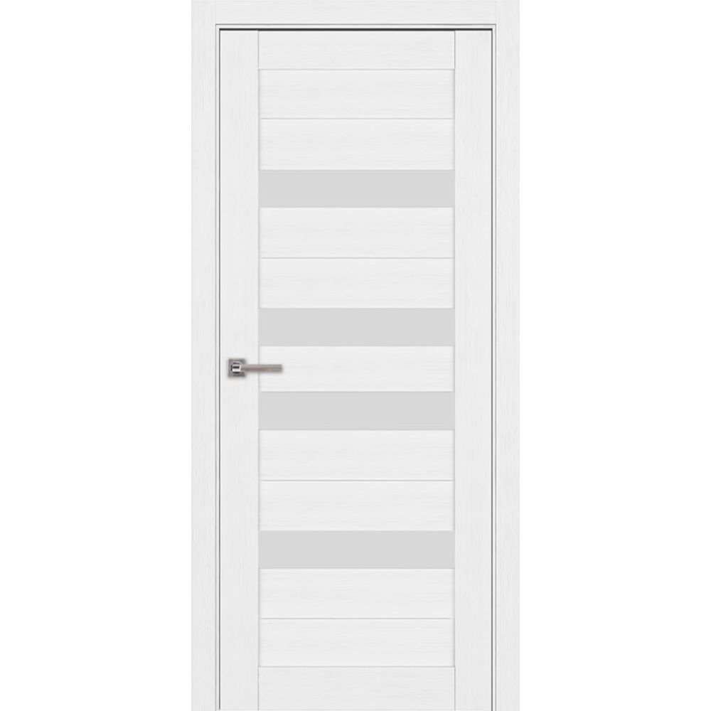 Фото  Дверь межкомнатная Модель 24 Эко белый остекленная - купить